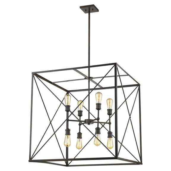 Acclaim Lighting IN21127ORB 30 in. Brooklyn 8-Light Oil-Rubbed Bronze Pendant