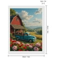 thumbnail image 2 of Diamond Art Kit for Adults, Vintage Truck Scenic Landscape Garden Diamond Painting for Adults Beginners, 5D DIY Diamond Art Painting Kits, Colorful Diamond Painting Craft for Home Decor 12x16, 2 of 7