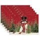 thumbnail image 1 of Christmas Placemats , 12X18 Inch Seasonal Christmas Holiday Table Mats Washable Table Mats Set of 6, 1 of 5