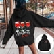 thumbnail image 2 of WILLBEST Sudadera de Mujer con Estampado de Letras, Sudadera con Capucha de Manga Larga y Bolsillos, Talla 48 Chica​​, 2 of 7