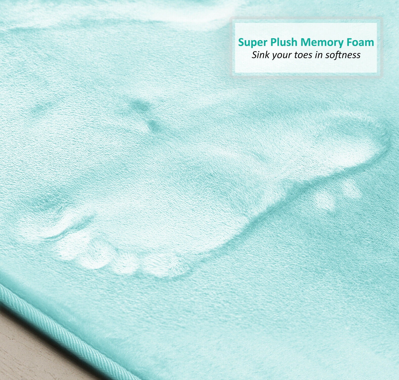 SAYFUT Memory Foam 3 PC Bathroom Rug Absorbent Bath Mat Set Small Large and Contour Rug