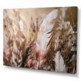 thumbnail image 2 of DESIGN ART Designart "Gold Glamorous Feathers Of Boho Fantasy Iii" Glam Feather Wall Decor 32 in. wide x 16 in. high, 2 of 5