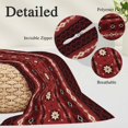 thumbnail image 3 of Red Black Boho Body Pillow Covers 20"x54", Vintage Ethnic Tribe Abstract Art Retro Soft Brushed Microfiber Breathable Throw Pillow Covers, Pillowcase with Zipper for Couch Sofa Bedroom Living Room, 3 of 9
