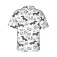 thumbnail image 3 of Balery Dachshund Dog Puppy Print Men's Hawaiian Shirts Short Sleeve Beach Shirt Relaxed Fit Vacation Button Down Shirts-Medium, 3 of 9