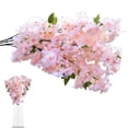 thumbnail image 5 of 1Pc Artificial Cherry Blossom Flowers, Faux Cherry Blossom Bouquets, Silk Cherry Blossom, Table Centerpieces Decor, Wedding Arrangements, Party Floral Decor for Indoor Home Party Decoration, 5 of 7
