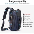 thumbnail image 3 of BANGE Waterproof Men's Sling Bag, Large Capacity Crossbody Backpack Durable, 3 of 9