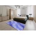 thumbnail image 5 of Ahgly Company Machine Washable Indoor Square Transitional Day Sky Blue Area Rugs, 7' Square, 5 of 7
