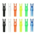 thumbnail image 1 of Uxcell Archery Arrow Nocks, Plastic Nocks Replacement Arrows Tail Accessory-Fitting For (DIY Hunting Shooting/Compound/Recurve Bow) 6.2MM/0.24" ID & 12 Pcs & Plastic & 6 Colors, 1 of 6