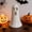 ww, variant on Halloween Ghost Woven Decor – Rattan White Ghost Centerpiece with Witch Hat – Creative Spooky Home Halloween Decoration for Fireplace, Tabletop & Porch Display& Gift for Farmhouse Decor