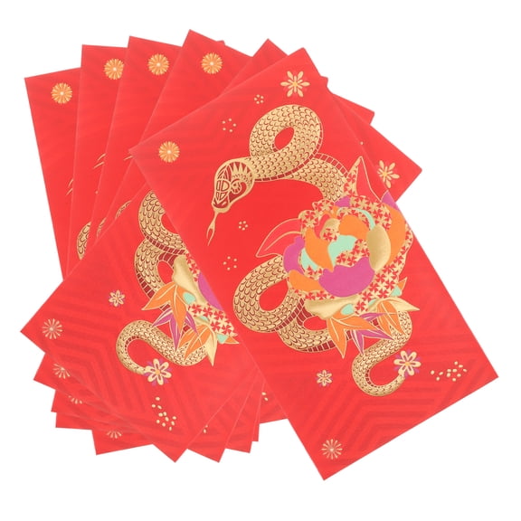 6 Pcs Chinese New Year Red Envelopes Packets Wedding Money Happy