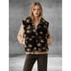 thumbnail image 5 of Chaleco Mullido para Mujer, Informal, Cálido, Sin Mangas, con Cremallera y Bolsillos para Otoño/Invierno Negro XL, 5 of 8