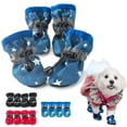 thumbnail image 1 of Riforla Dog Shoes Protector 4pcs Cozy Dogs Boots with Soft Sole Pet accessories Navy, 1 of 7