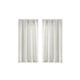 thumbnail image 3 of Solid-Colored Short Curtains, Faux Linen Polyester Semi Sheer Window Valance Tiers Partially Covering Light for Bedroom Living Room, 2x Curtain, 30" x 36", AKLJWH, 3 of 7
