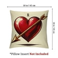 thumbnail image 4 of Saying Quote Words Throw Pillow Holiday XO Heart Arrow Wedding Cushion Case Decoration for Sofa Set of 2, 4 of 7