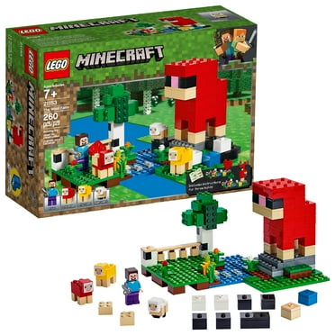 Lego Minecraft The Wool Farm Sheep and Farm Building Set 21153, 260 Pieces