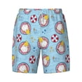 thumbnail image 4 of Lsque Mens Swim Trunks Gnome Pool Party Pattern - Bathing Suit Compression Liner - Beach Swim Shorts Swimwear - (S-3XL) - Stretch Quick Dry -3X-Large, 4 of 9