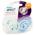 Philips Avent Nighttime Toddler Pacifier, 618 Months, Blue/Pink/Purple