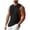 Black, variant on Men's Sleeveless Muscle Stringer Tank Top Cut Open Gym Training Bodybuilding Vest Shirts