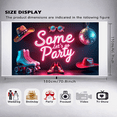 thumbnail image 7 of LUUFILx Let's Go Party Neon Sign Background Banner Disco Decoration Lights for Celebrations Events Photography Props Retro Backdrop Party Supplies, 7 of 7