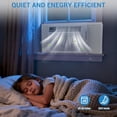 thumbnail image 3 of 12000 BTU Window Air Conditioner with Remote, Quiet AC for Rooms Up to 550 Sq. Ft., 3 Cooling and Fan Speeds, LED Display, Auto Restart, Easy Install, 3 of 7