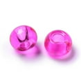 thumbnail image 2 of 20pcs Glass European Beads Large Hole Beads Rondelle Magenta 15x10mm Hole: 5mm, 2 of 6