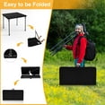 thumbnail image 6 of Portable Square Folding Card Table with Collapsible Legs and Carrying Handle, Plastic Tables for Camping, Picnic, Office, Party, 6 of 6