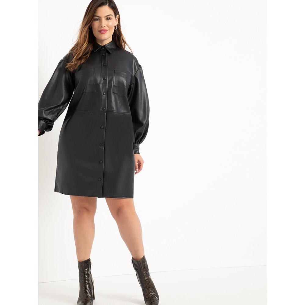 red plus size shirt dress