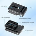 thumbnail image 5 of koolehaoda Foldable L-Shaped Quick Release Plate Camera L Bracket Vertical Horizontal Switching with 1/4 Inch Screw Replacement for DSLR Camera(K-12), 5 of 8