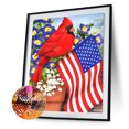 thumbnail image 2 of 5D DIY bandera pájaro completo redondo diamante pintura mosaico abstracto Kits pared imagen Hugtrwg Para estrenar, 2 of 9