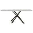 thumbnail image 2 of Pemberly Row Rectangular Sintered Stone Dining Table in Mirage White, 2 of 7