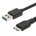 thumbnail image 2 of Gwong Electrónica USB 3.0 Un cable de adaptador de sincronización de datos masculino masculino micro B para el disco duro móvil SSD, 2 of 6