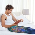 thumbnail image 5 of Gukieu Colorful Winged Dolphin Print Men's Home Trousers, Elastic Drawstring Home Pajamas Clothing Suitable for Adult Men-XX-Large, 5 of 6