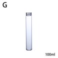 thumbnail image 3 of Transparent Small Glass Bottle Flat-bottomed Plastic Clear Test Tubes With Screw Caps Candy A3d7, 3 of 8