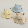 thumbnail image 2 of TELOLY 2Pcs Baby Sun Hat,Delicate Embroidery Toddler Sun Hat,Adjustable Design Infant Sun Hat,Colormixing2, 2 of 4