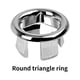 thumbnail image 2 of Moyic 6 piezas de anillos de cubierta de desbordamiento de fregadero de estilo moderno para oficina en casa, tapas redondas para agujeros de Accesorios de baño Cruz, 2 of 6