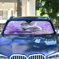 thumbnail image 5 of Foldable Car Windshield Sunshade UV Sun Visor Protector Blocks UV Rays Keeps Vehicle Cool 55x27.6 Inch Adorable Baby Cat Pattern, 5 of 8