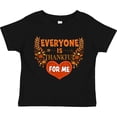 thumbnail image 3 of Inktastic Everyone is Thankful for Me with Heart and Leaves Boys or Girls Toddler T-Shirt, 3 of 5