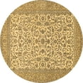 thumbnail image 1 of Ahgly Company Indoor Round Persian Brown Traditional Area Rugs, 6' Round, 1 of 4