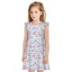 thumbnail image 1 of Balery Flamingo and Pineapple Camisón de princesa para niñas, pijama de algodón con mangas abullonadas, suave y bonito.-Medium, 1 of 6