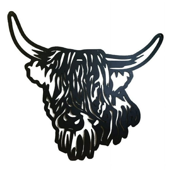 TIMIFIS Iron Silhouette Cow Metal Wall Art, Personalized Cow Name Sign Decoration for Room, Cow Home Decor, Custom Cow Hanging Ornaments