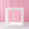 thumbnail image 2 of PAVEOS Tools and Home Improvement on Clearance Letter a- Z Transparent Gift Boxes Kid Birthday Kids Decoration White-k, 2 of 2