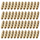 thumbnail image 1 of 50 Piezas de Botones de Madera con Toggle, Botones de Madera en Forma de Aceituna de 40mm/1.6 Pulgadas con Doble Agujero para Costura DIY de Abrigo, Café Claro, 1 of 7