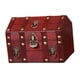 thumbnail image 3 of Caja de Madera Maciza con Cerradura y Llave Única con Tapa Abatible Diseño Antiguo Con Cerradura Rojo, 3 of 9