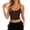 Brown, variant on Tank Tops for Women Elegant Sleeveless Stretchy Soft Yoga Crop Camisole Solid Color Workout Sporty Base Layering Top,Black,L