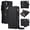 Black, variant on Sanwo Crossbody Wallet Case for iPhone 16e/17e, 2-in-1 Detachable Magnetic Phone Cover with RFID Blocking Card Slots and Zipper Purse, Removable Shoulder Strap Wristlet Folio Kickstand, Darkpurple