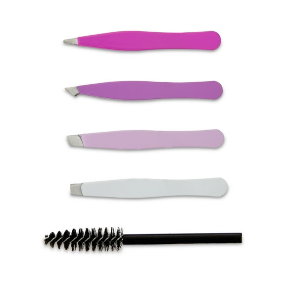 Equate Metal Mini Tweezers Set, 5 Pieces