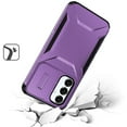 thumbnail image 3 of TJS for Samsung Galaxy A26 Phone Case, Slide Camera Cover Shockproof TPU+PC Lens Protection Cover for Samsung A26 (Purple), 3 of 6