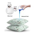 thumbnail image 6 of Outdoor Pillows Waterproof, Sage Green Wildflowers Bedding Throw Pillows with Insert for Couch Sofa Bed, Farmhouse Summer Botanical 18x18 Inch Pillowcases Decorative Camping Patio Pillow Set of 2, 6 of 7