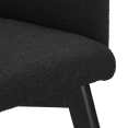 thumbnail image 4 of Bouclair Black Fabric and Wood Dining Chair, 4 of 7
