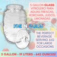 thumbnail image 3 of Jarra de vidrio para jugo ICE N COLD de 19 L, dispensador de bebidas, 3 of 9